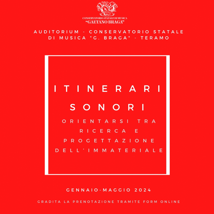 Terza edizione di ITINERARI SONORI. Orientarsi tra ricerca e progettazione dell'immateriale